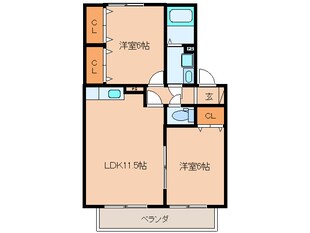 ロイヤルパ－ク弐番館の物件間取画像